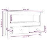 vidaXL Tv-meubel 79x35x52 cm massief grenenhout