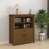 vidaXL Dressoir 83x41,5x100 cm massief grenenhout grijs