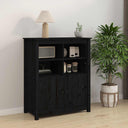 vidaXL Dressoir 83x41,5x100 cm massief grenenhout grijs