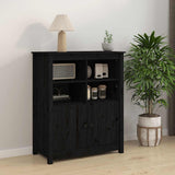 vidaXL Dressoir 83x41,5x100 cm massief grenenhout grijs
