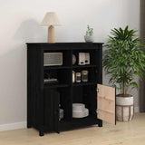 vidaXL Dressoir 83x41,5x100 cm massief grenenhout grijs