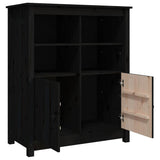 vidaXL Dressoir 83x41,5x100 cm massief grenenhout grijs