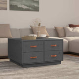 vidaXL Salontafel 80x80x45 cm massief grenenhout