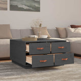 vidaXL Salontafel 80x80x45 cm massief grenenhout