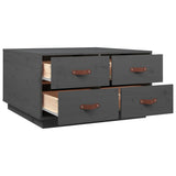 vidaXL Salontafel 80x80x45 cm massief grenenhout