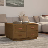 vidaXL Salontafel 80x80x45 cm massief grenenhout