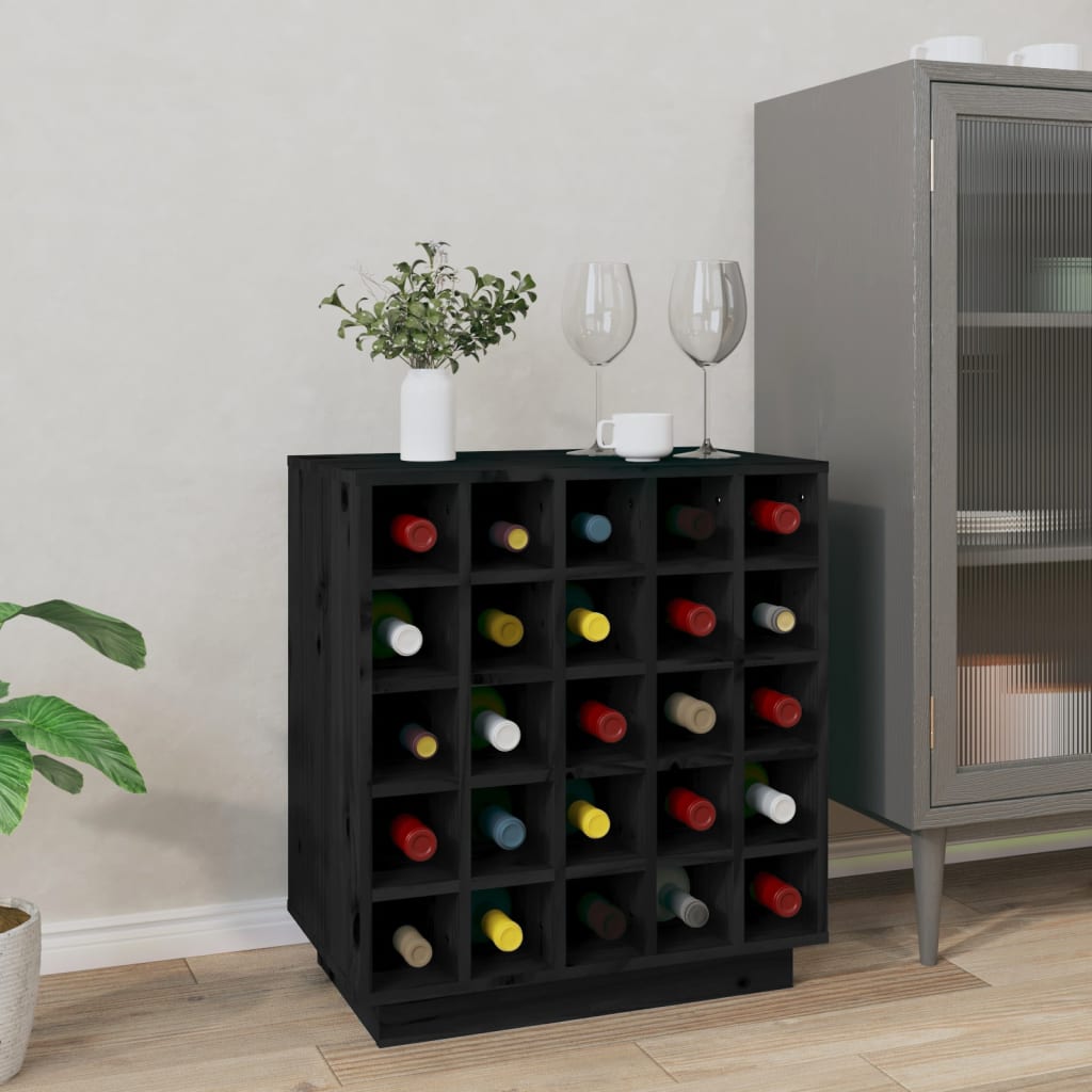 vidaXL Wijnkast 55,5x34x61 cm massief grenenhout