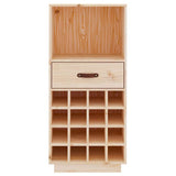 vidaXL Wijnkast 45x34x100 cm massief grenenhout