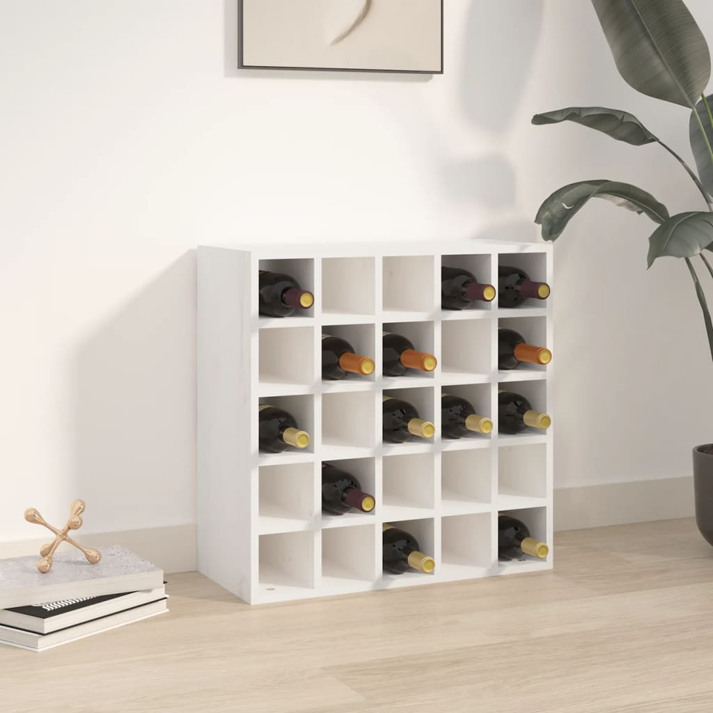 vidaXL Wijnkast 56x25x56 cm massief grenenhout