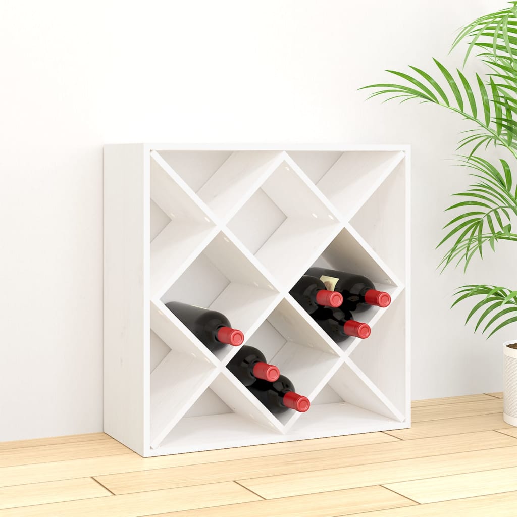 vidaXL Wijnkast 56x25x56 cm massief grenenhout
