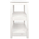vidaXL Console Table 110x40x74 cm Solid Pine Wood
