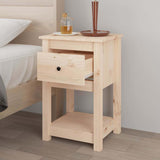 vidaXL Nachtkastjes 2 st 40x35x61,5 cm massief grenenhout