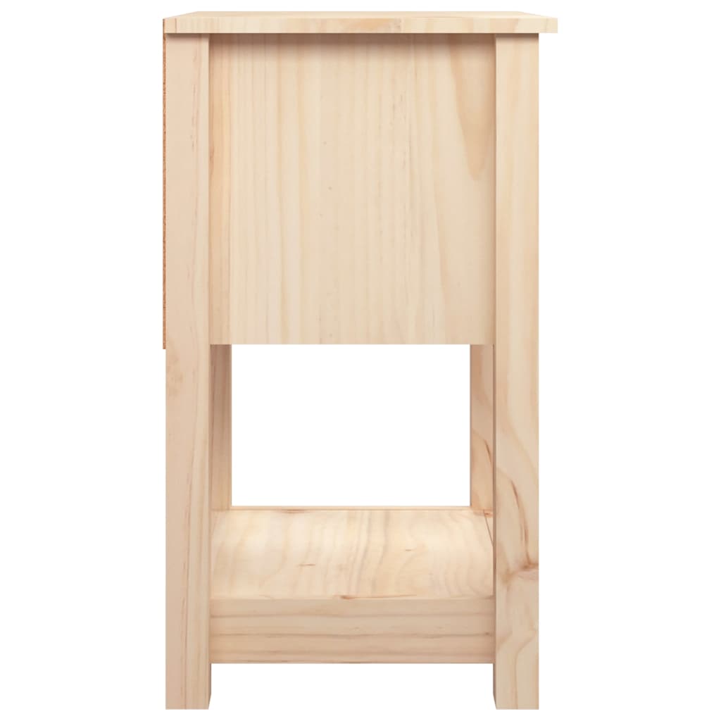 vidaXL Nachtkastjes 2 st 40x35x61,5 cm massief grenenhout