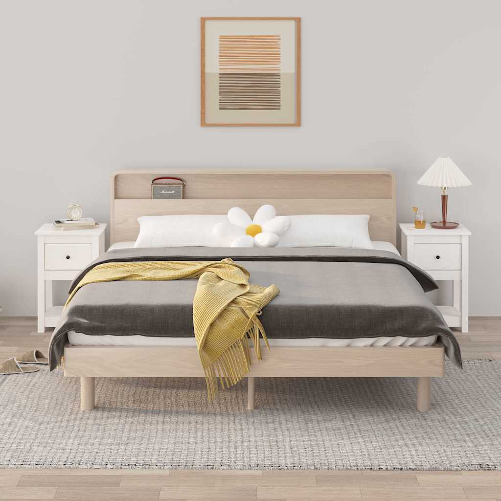 vidaXL Nachtkastjes 2 st 40x35x61,5 cm massief grenenhout