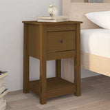 vidaXL Nachtkastjes 2 st 40x35x61,5 cm massief grenenhout