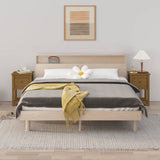 vidaXL Nachtkastjes 2 st 40x35x61,5 cm massief grenenhout