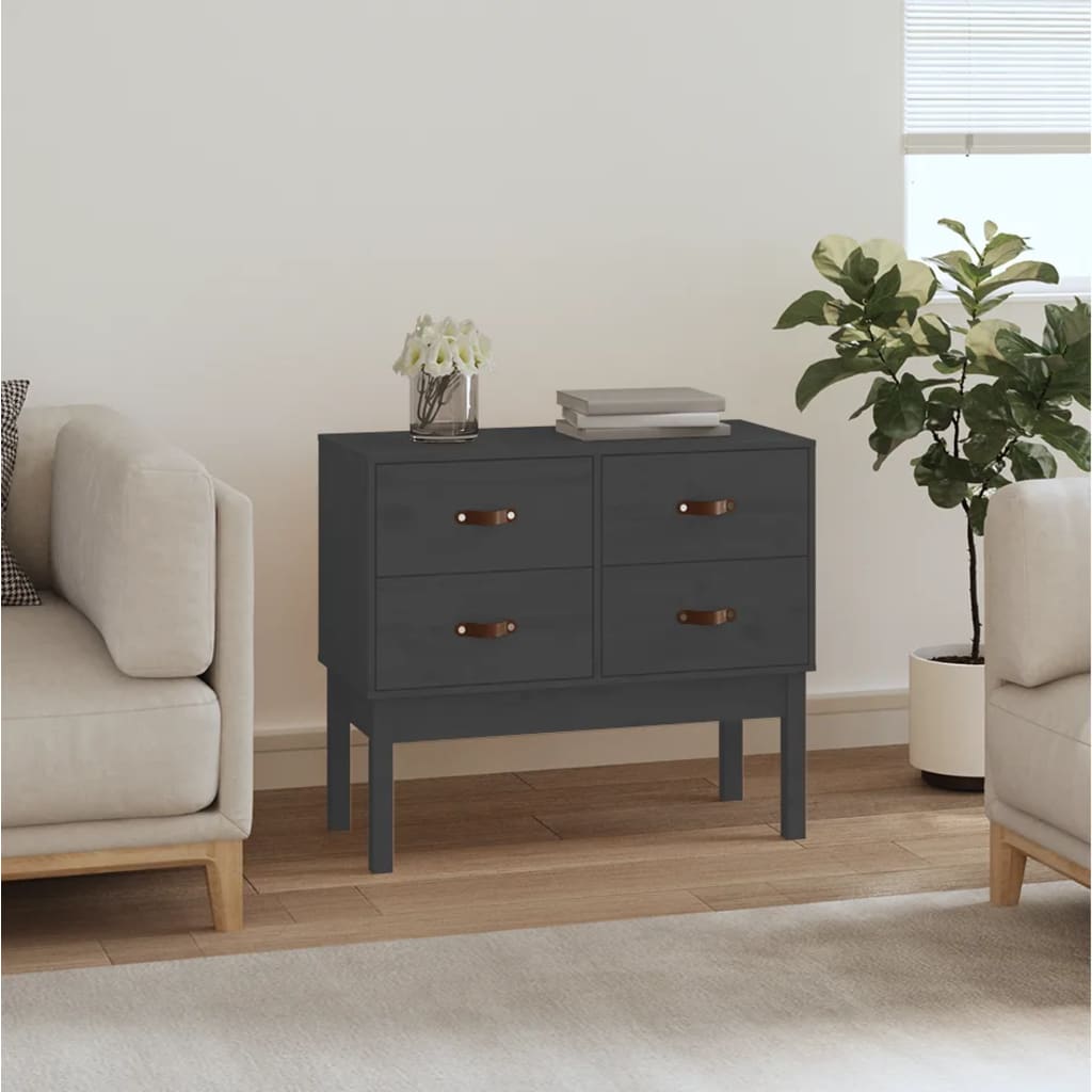 vidaXL Wandkast 90x40x78 cm massief grenenhout