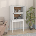 vidaXL Tall Cabinet 60x40x120 cm Solid Pine White