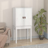 vidaXL Tall Cabinet 60x40x120 cm Solid Pine White