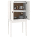 vidaXL Tall Cabinet 60x40x120 cm Solid Pine White