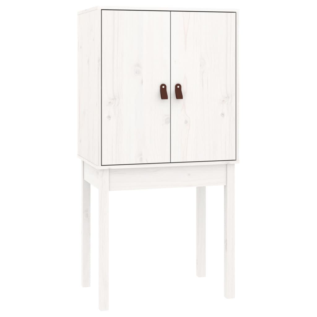 vidaXL Tall Cabinet 60x40x120 cm Solid Pine White