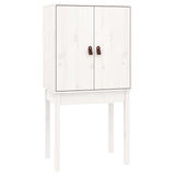 vidaXL Tall Cabinet 60x40x120 cm Solid Pine White