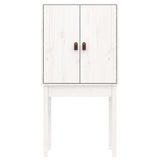 vidaXL Tall Cabinet 60x40x120 cm Solid Pine White