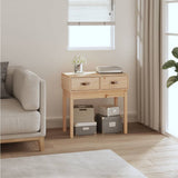 vidaXL Console Table 76.5x40x75 cm Solid Pine Wood