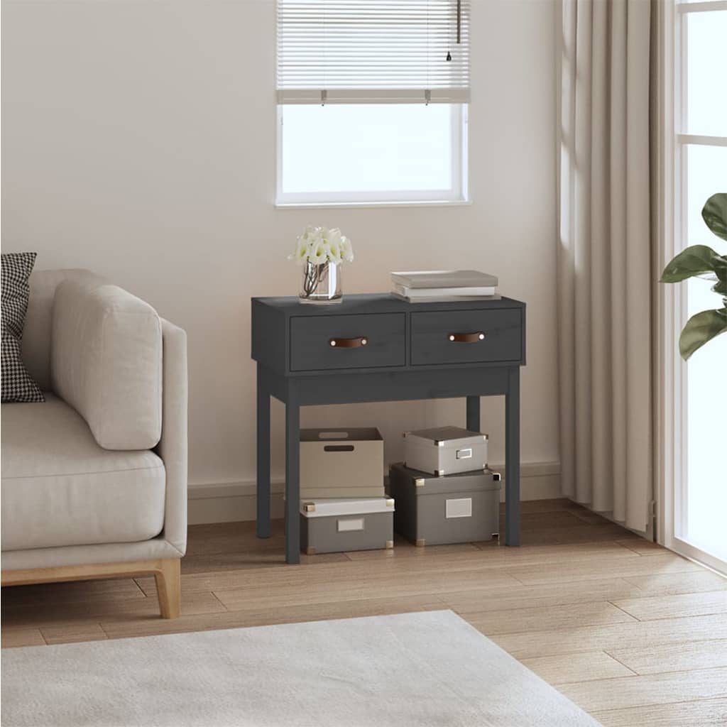 vidaXL Console Table 76.5x40x75 cm Solid Pine Wood
