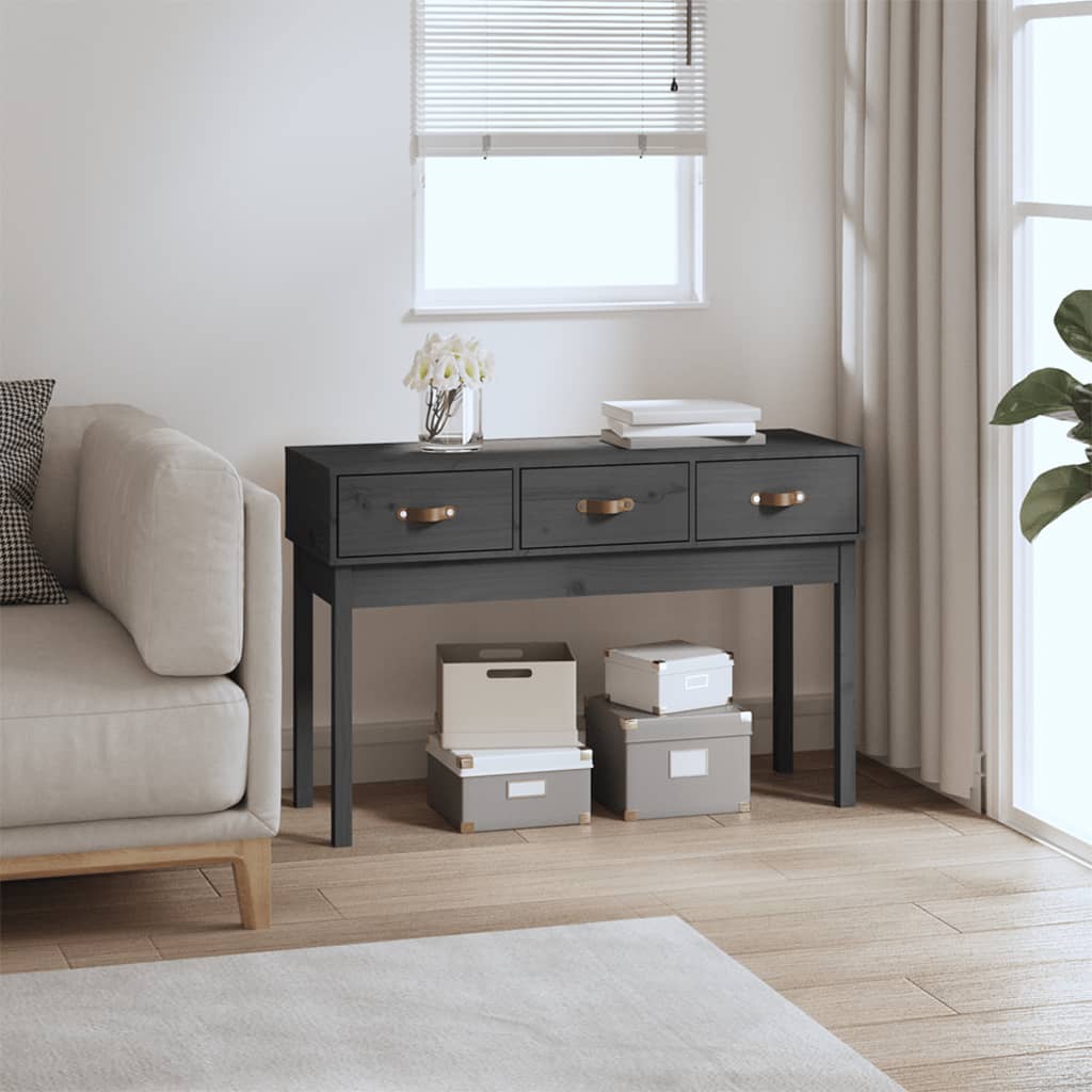 vidaXL Console Table 76.5x40x75 cm Solid Pine Wood