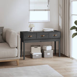 vidaXL Console Table 76.5x40x75 cm Solid Pine Wood
