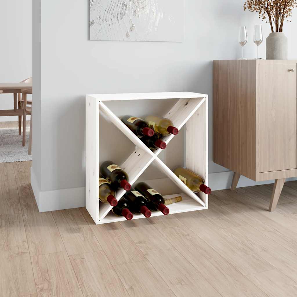 vidaXL Wijnkast 56x25x56 cm massief grenenhout