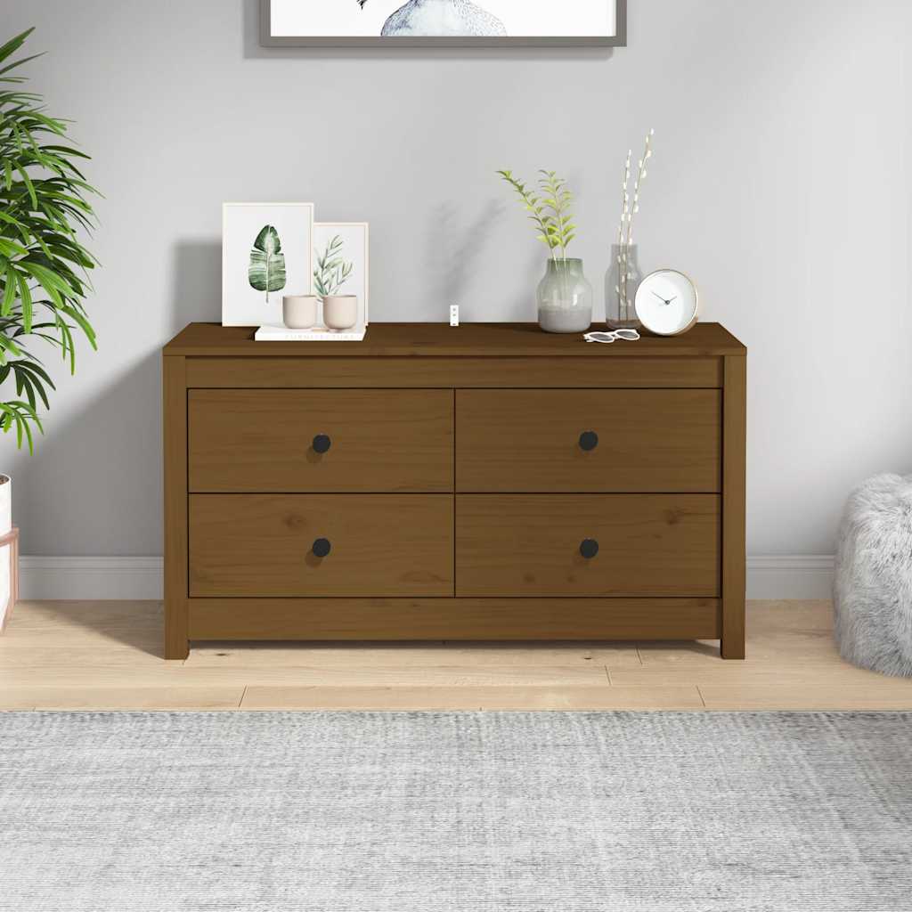 vidaXL Dressoir 100x40x72 cm massief grenenhout