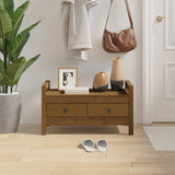vidaXL Halbankje 80x40x60 cm massief grenenhout