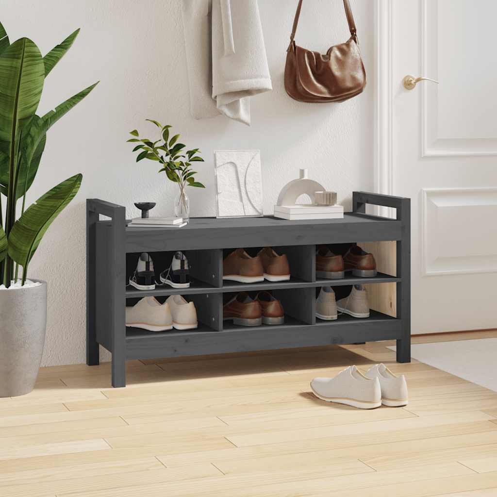 vidaXL Halbankje 80x40x60 cm massief grenenhout