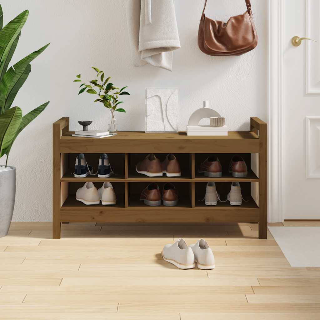 vidaXL Halbankje 80x40x60 cm massief grenenhout