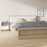 vidaXL Nightstand 40x35x50 cm white