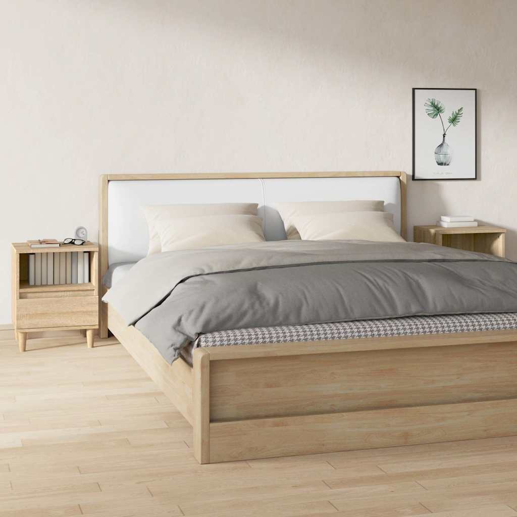 vidaXL Nightstand 40x35x50 cm white
