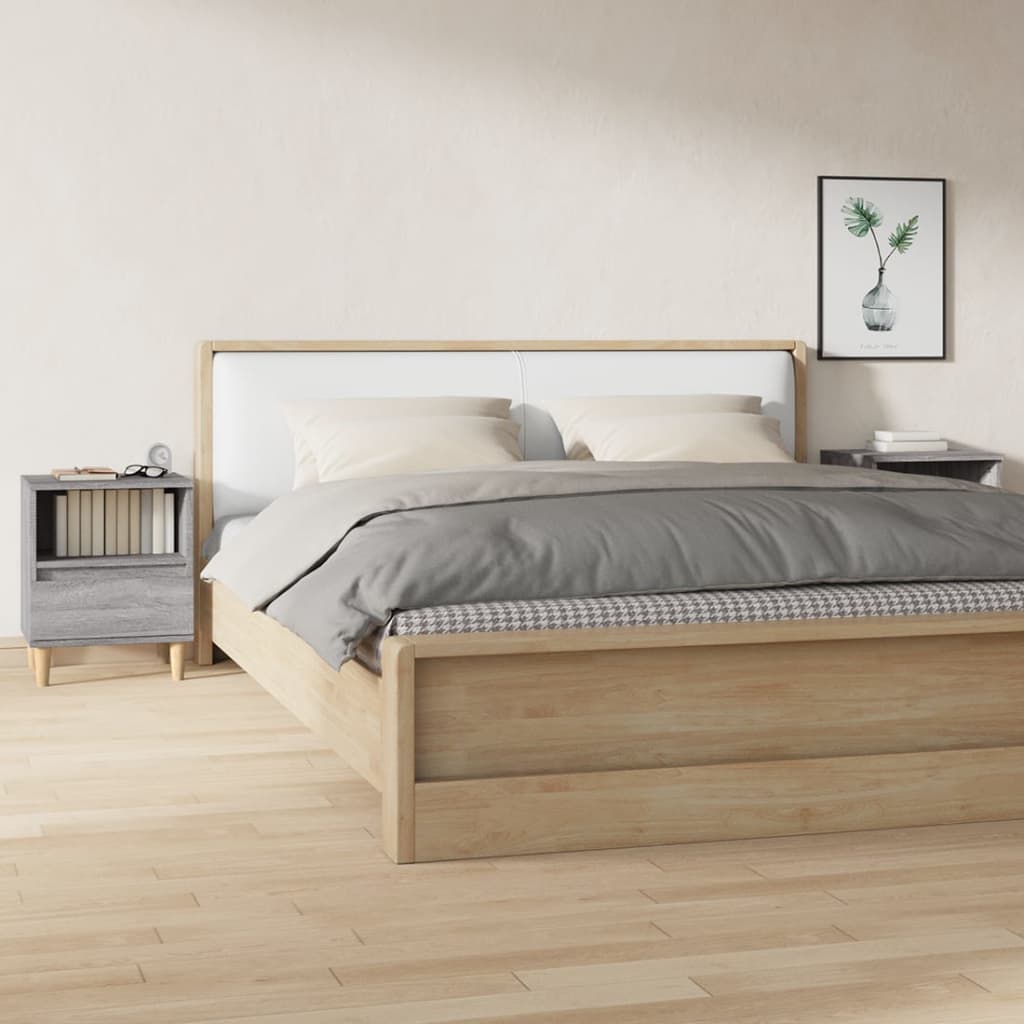vidaXL Nightstand 40x35x50 cm white