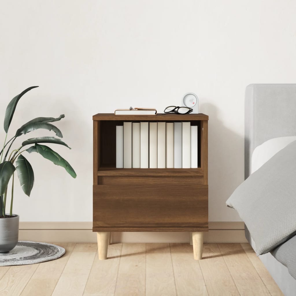 vidaXL Nightstand 40x35x50 cm white