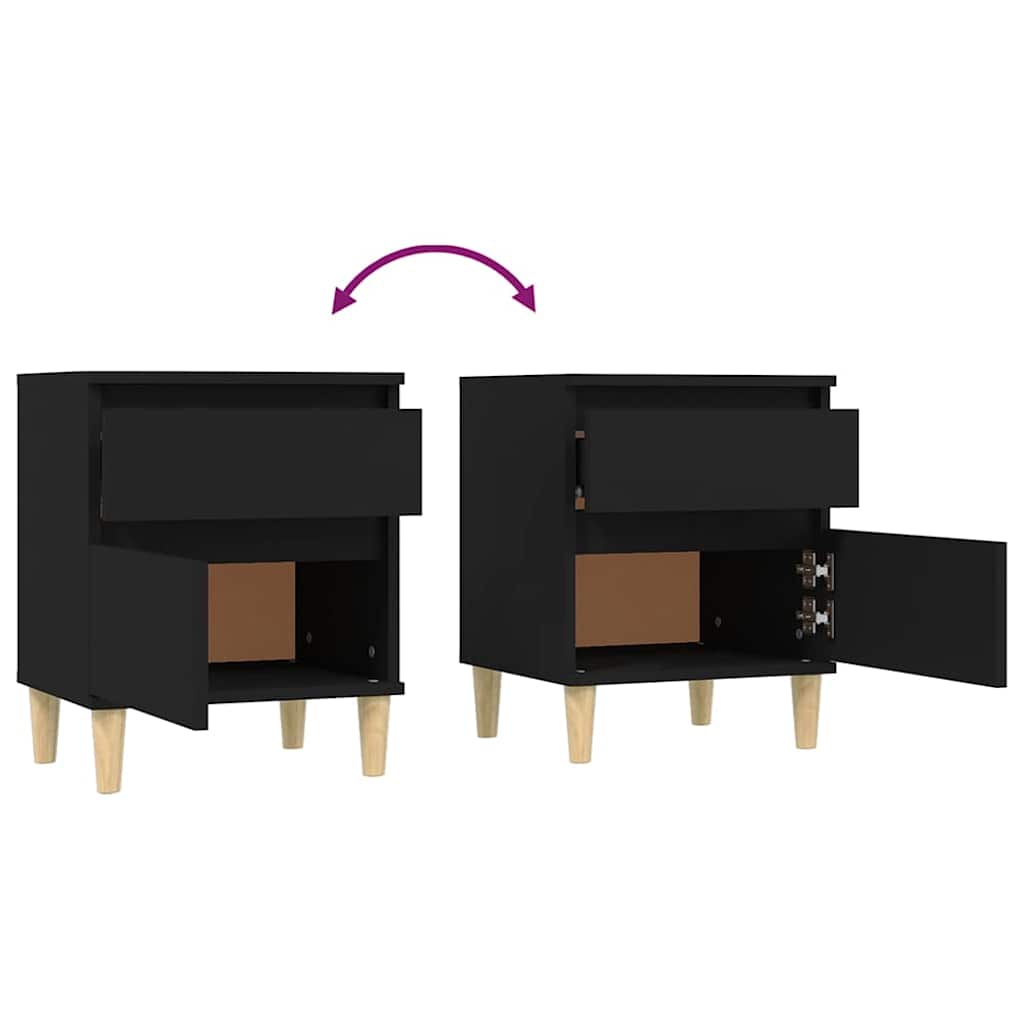 vidaXL Nightstand 40x35x50 cm white