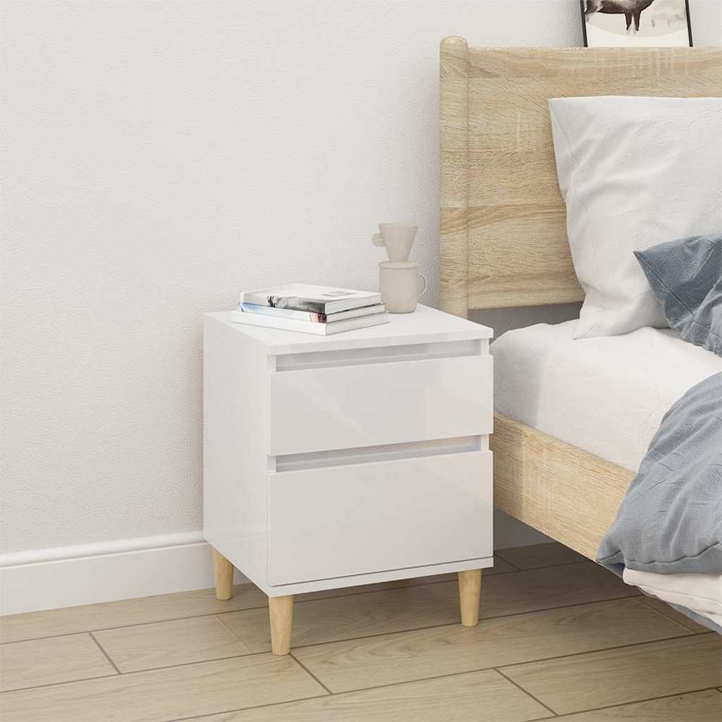 vidaXL Nightstand 40x35x50 cm white