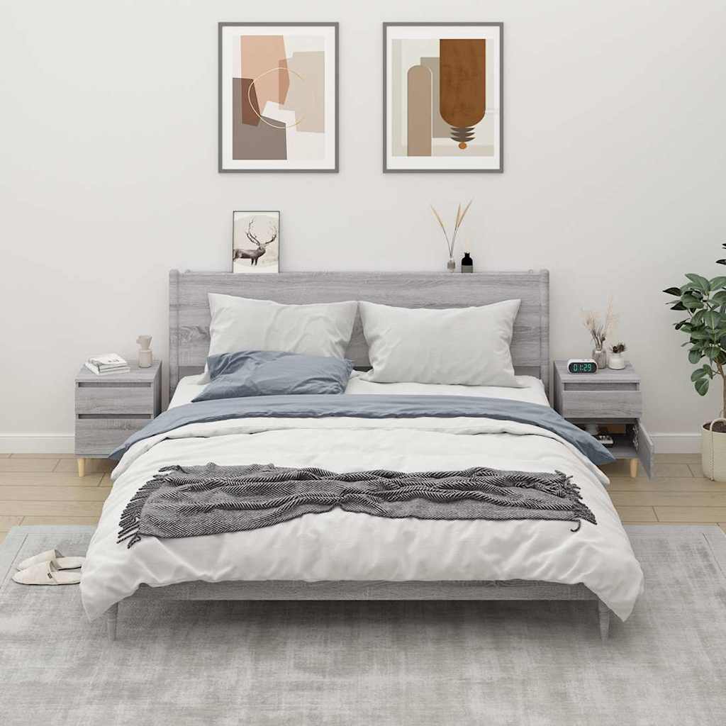 vidaXL Nightstand 40x35x50 cm white