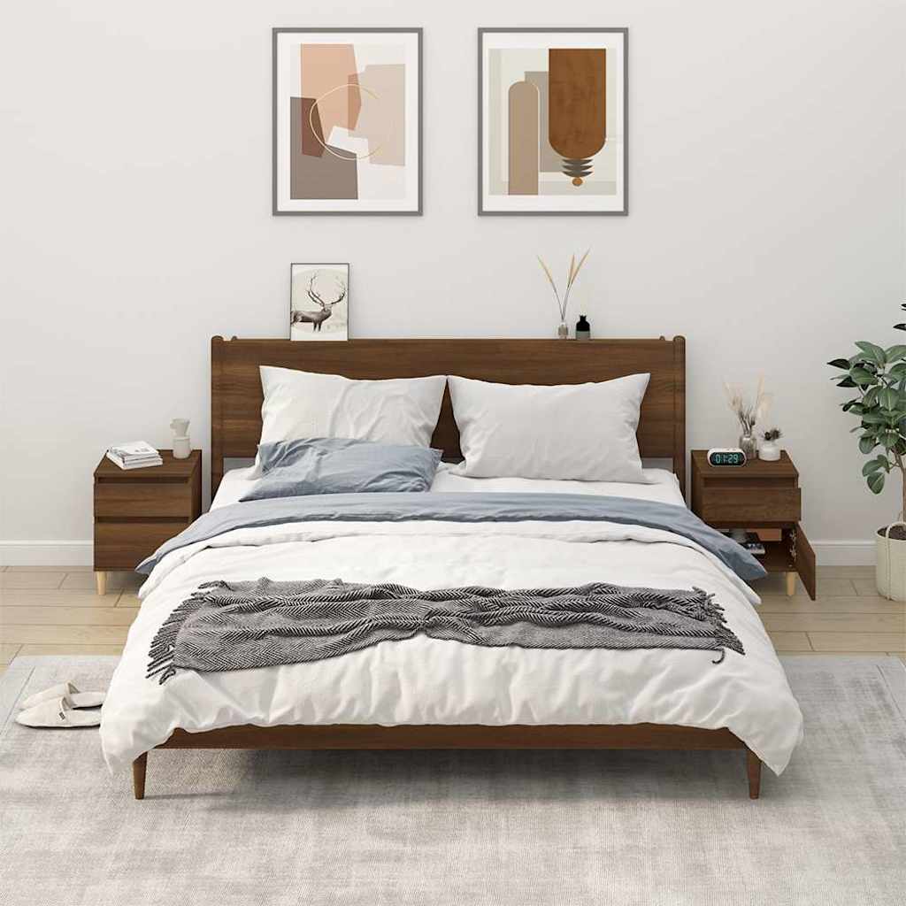 vidaXL Nightstand 40x35x50 cm white