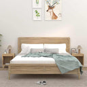 vidaXL Nachtkastje 40x35x50 cm bewerkt hout wit