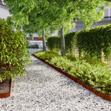 vidaXL Gazonranden 10 stuks 10x103 cm flexibel cortenstaal