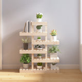 vidaXL Plantenstandaard 85x25x109,5 cm massief grenenhout