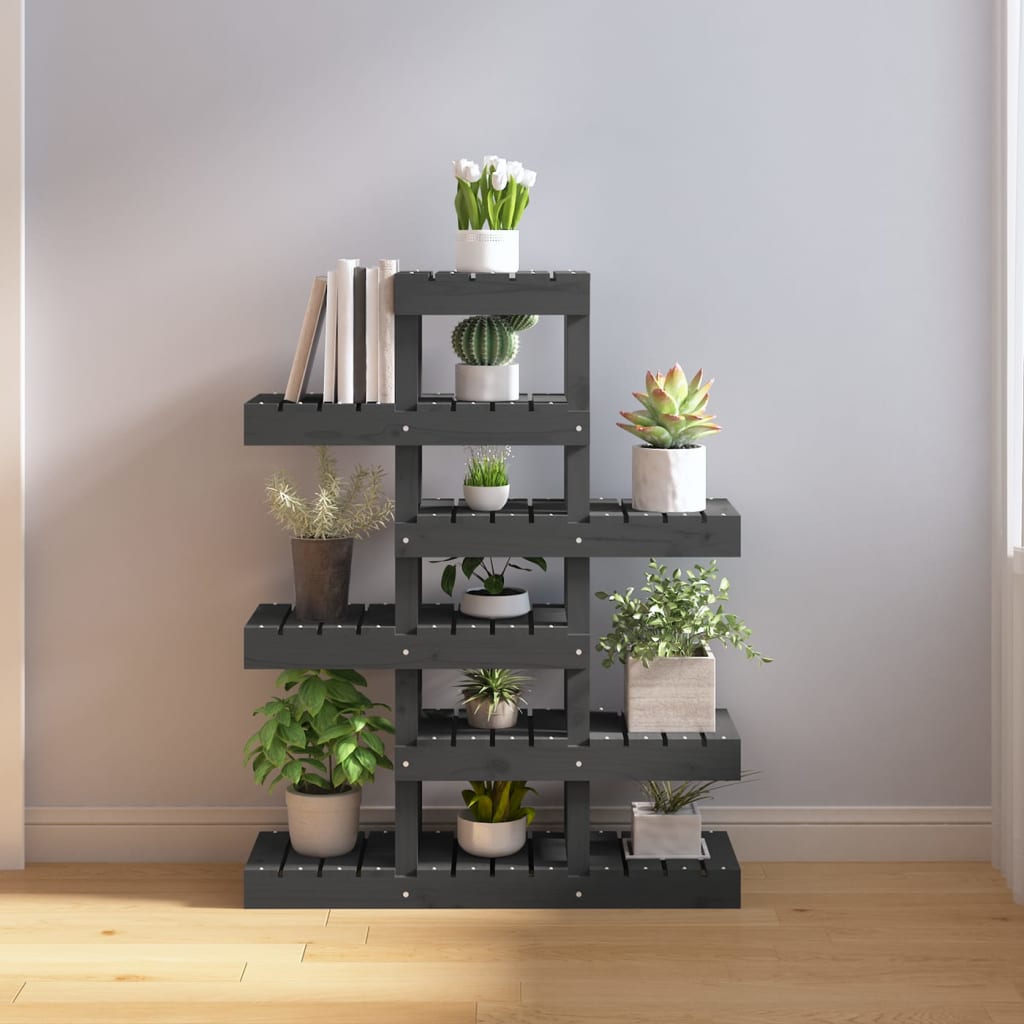 vidaXL Plantenstandaard 85x25x109,5 cm massief grenenhout