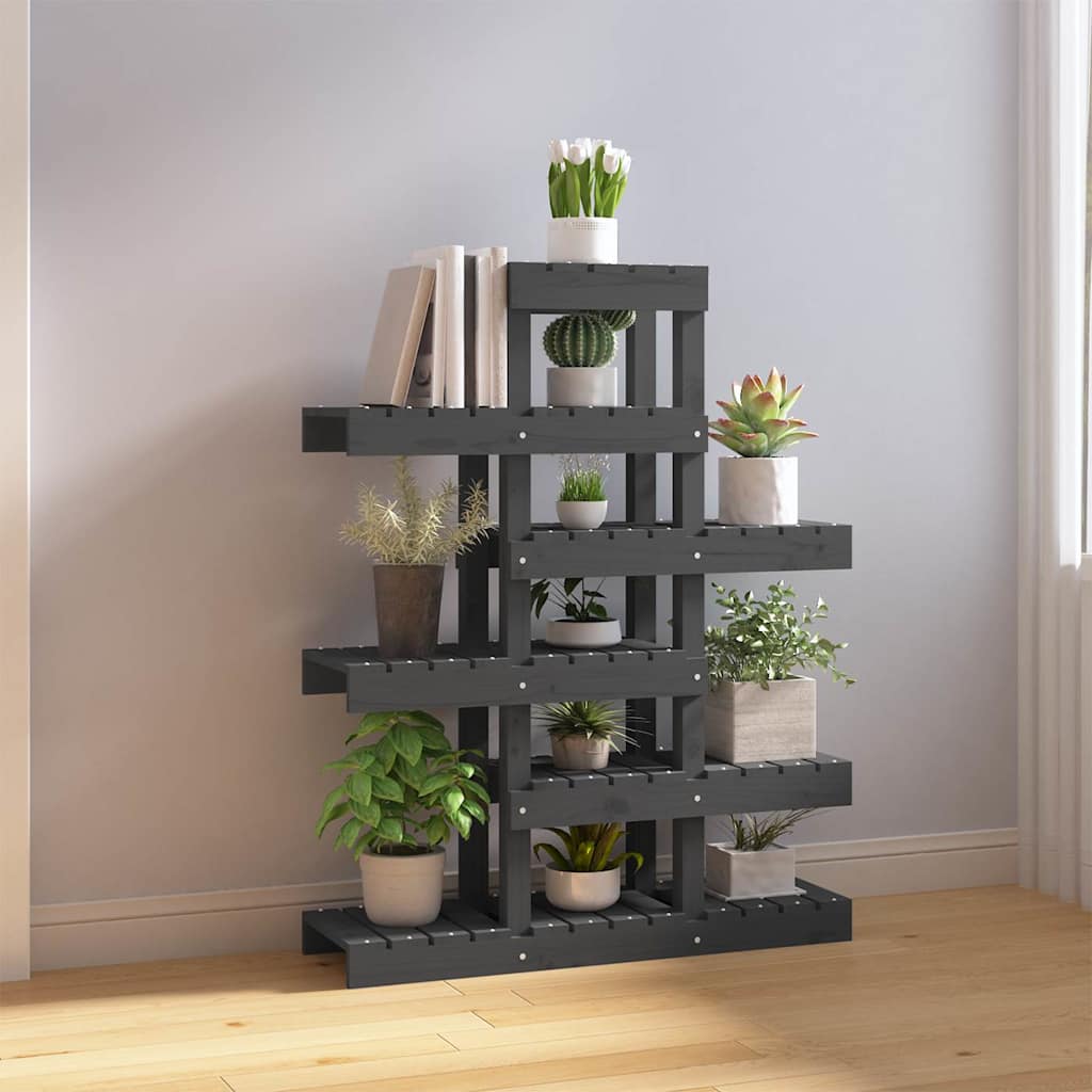 vidaXL Plantenstandaard 85x25x109,5 cm massief grenenhout