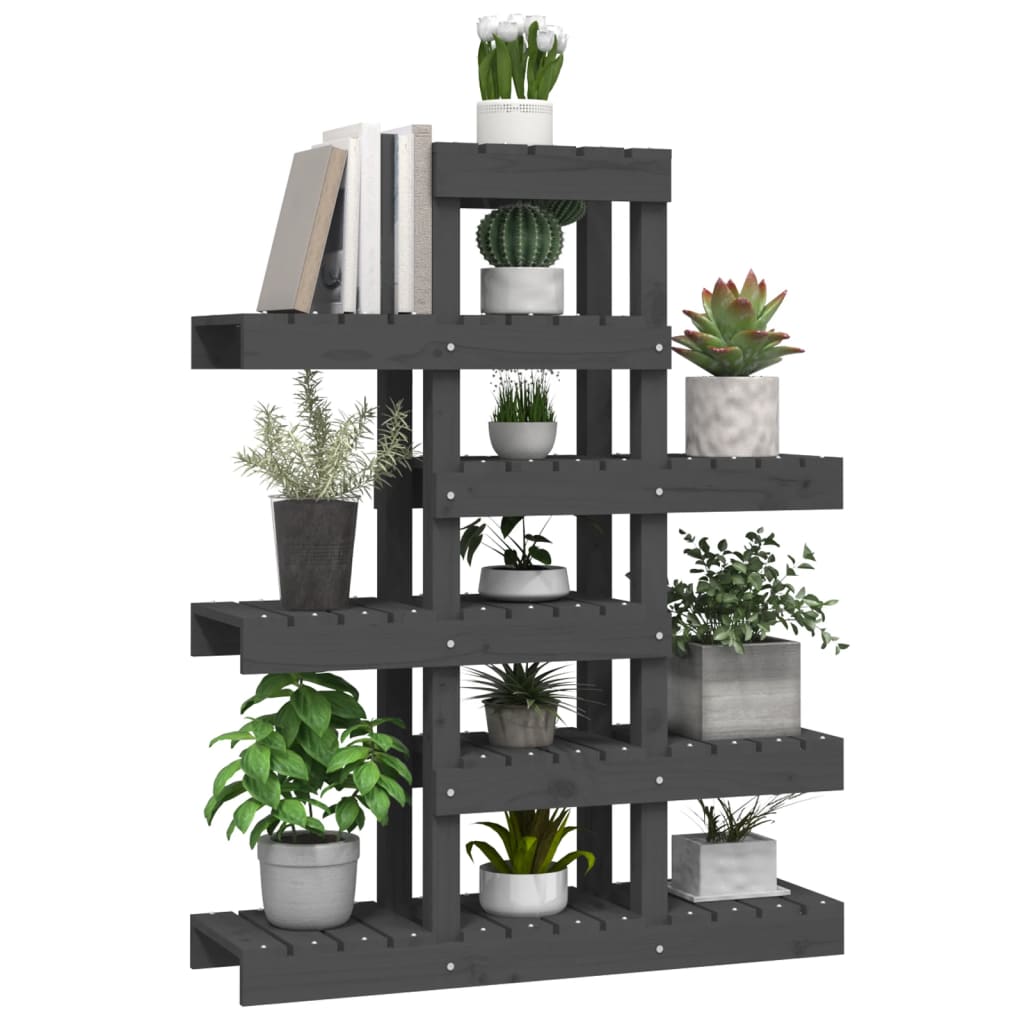 vidaXL Plantenstandaard 85x25x109,5 cm massief grenenhout